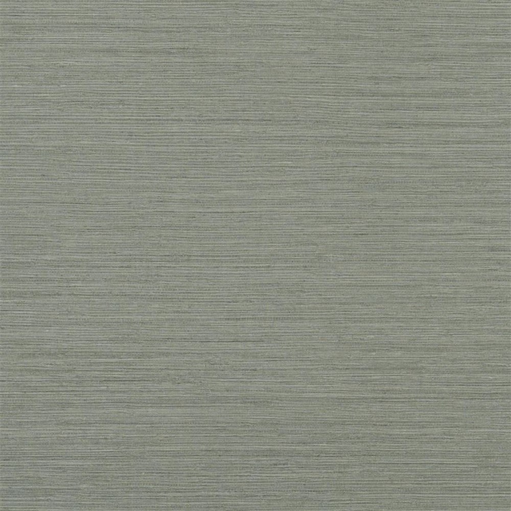 Brera Grasscloth Textured Wallpaper PDG1120 by Designers Guild in Charcoal Grey